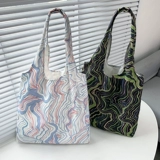 Брендовый милый дизайнерский шоппер, универсальная сумка на одно плечо, в цветочек