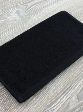 纯棉黑色毛巾化妆台布布垫桌布