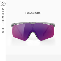 delta crystal black riding glasses road caravan outdoor sports running windproof sunscreen for myopia sports mirror ALBA