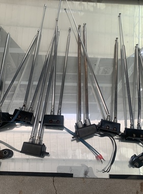 不能连接信号黑白电视机天线全黄铜天线装饰黑白电视机电视机装饰