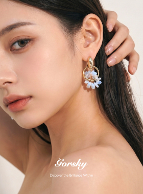 GORSKY度假风蛋白石耳环