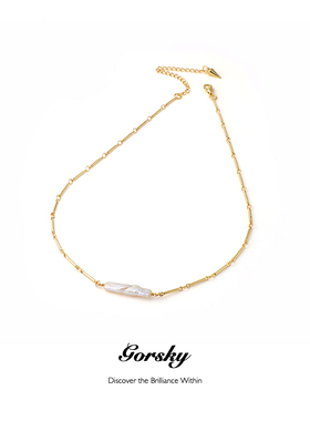 日常百搭～简约款巴洛克珍珠项链