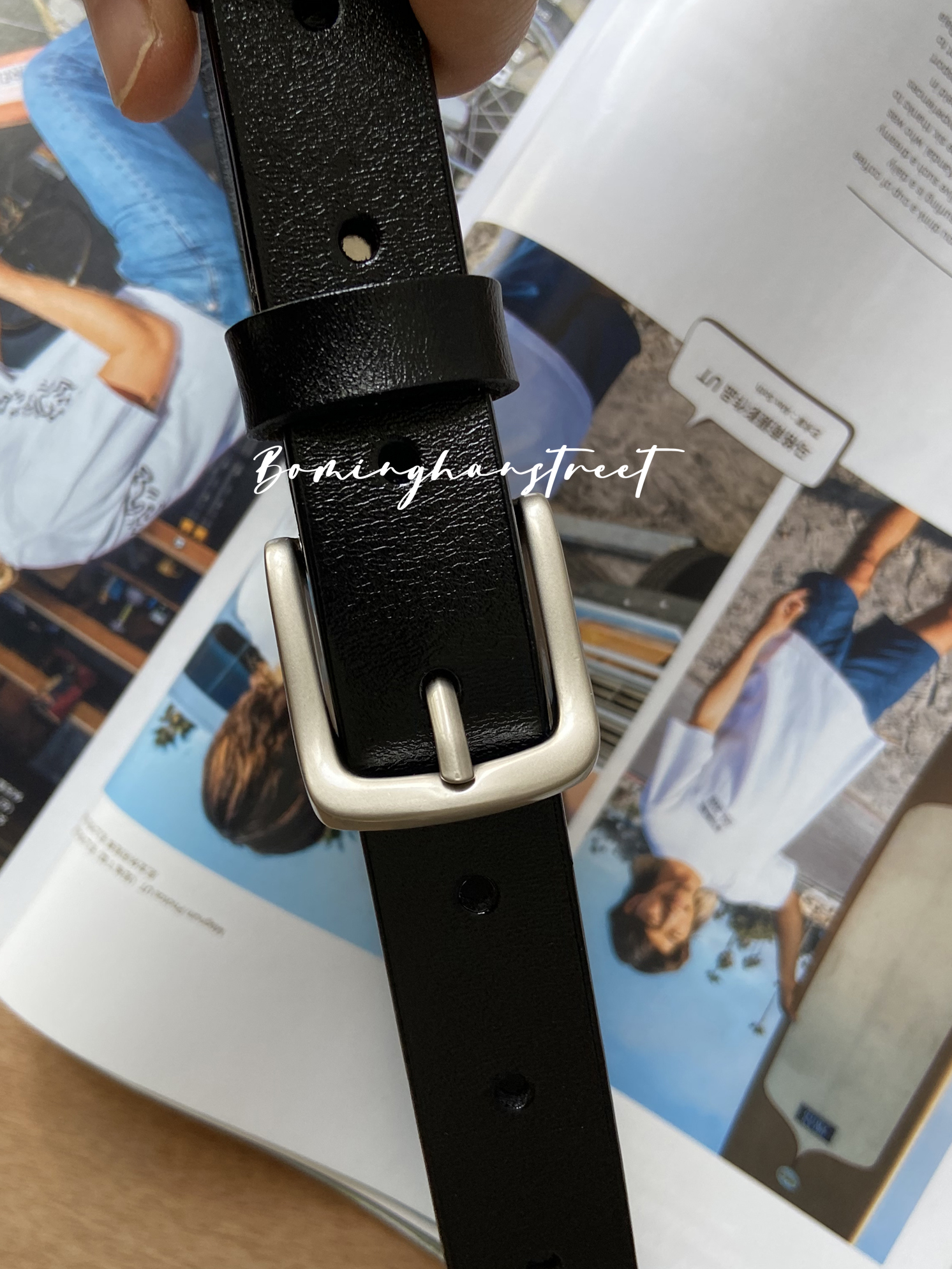 新品 简约款好品质耐用银扣头纯色牛皮腰带皮带 qiang烈推荐 自留 - 图2