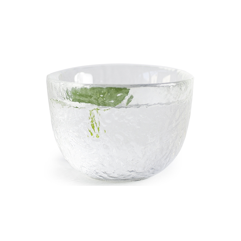 日式手工耐热加厚玻璃树皮纹旦旦功夫茶杯小清酒杯品茗家用泡茶几 - 图3