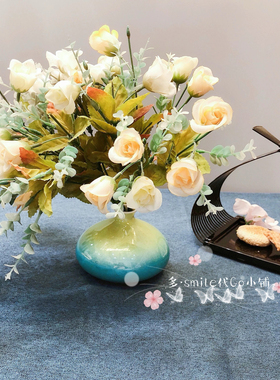 轮生银彩花笼瓷花瓶插花器