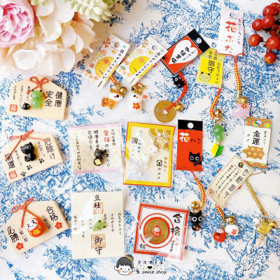 现货日本进口迷你玻璃细工健康招财金箔龟猫兔蛙祈福愿御守手机链 虎窝淘