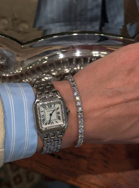 叠戴巨好看的钻石手链男女同款