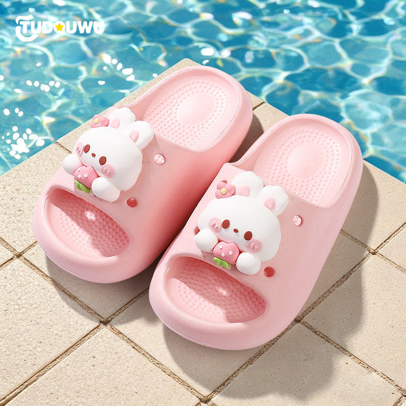小兔子儿童拖鞋女孩男女童中大童夏季防滑宝宝凉拖鞋软底一字拖,淘宝优惠券,粉丝福利购,淘宝优惠卷