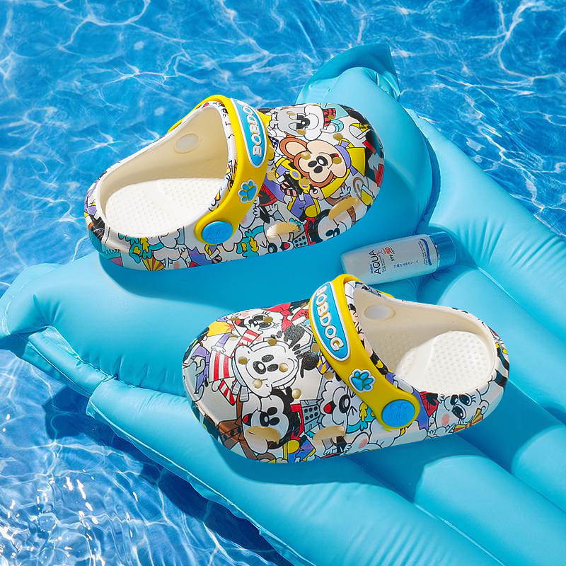 巴布豆儿童拖鞋幼儿男童宝宝夏男宝2防滑女宝3女童凉鞋沙滩洞洞鞋,淘宝优惠券,粉丝福利购,淘宝优惠卷