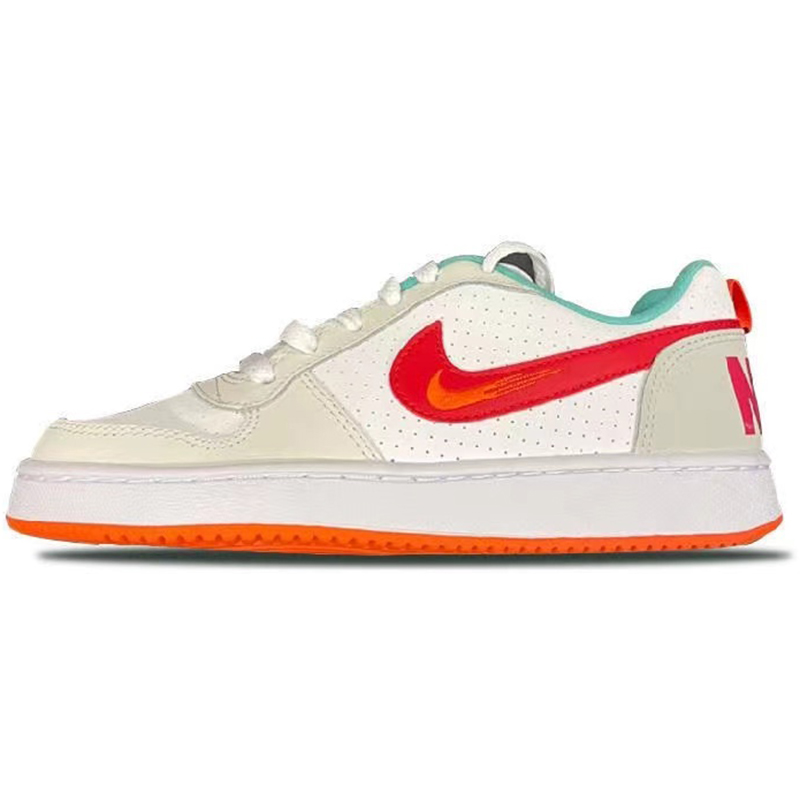 热销Nike Court Borough Low 2板鞋黑白银粉白 BQ5448-119-图0