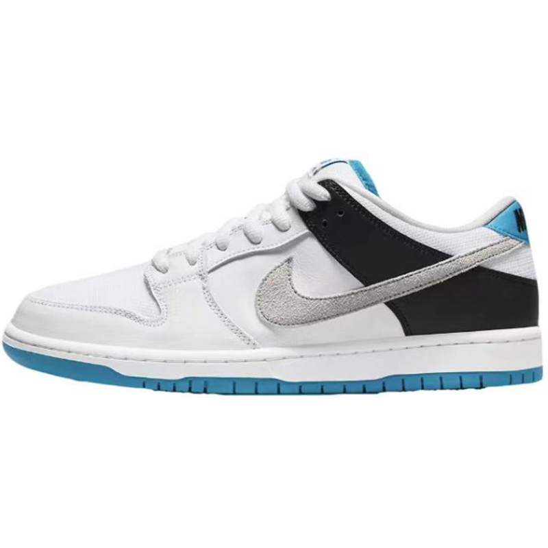 热销Nike Dunk SB Low 板鞋 防滑耐磨 低帮 黑白 蓝色 CD2563-006 - 图0