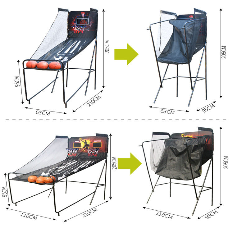 室内电子投篮机自动计分家用投篮游戏儿童成人篮球架 - 图2
