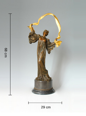 鸿鑫雕塑黄铜欧式客厅工艺品摆件