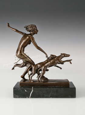 丹安娜摆件鸿鑫雕塑黄铜欧式人物