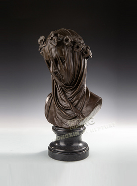 鸿鑫雕塑黄铜欧式人物装饰品摆件