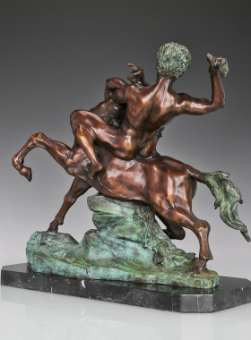 鸿鑫雕塑黄铜欧式客厅工艺品摆件