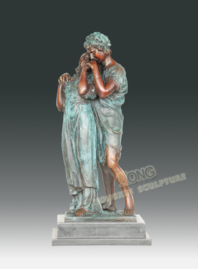 客厅艺术品鸿鑫雕塑黄铜欧式家饰