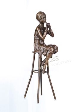 装饰品摆件鸿鑫雕塑黄铜欧式人物