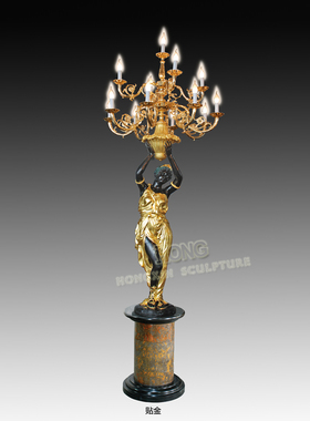 鸿鑫雕塑黄铜欧式客厅艺术品摆件