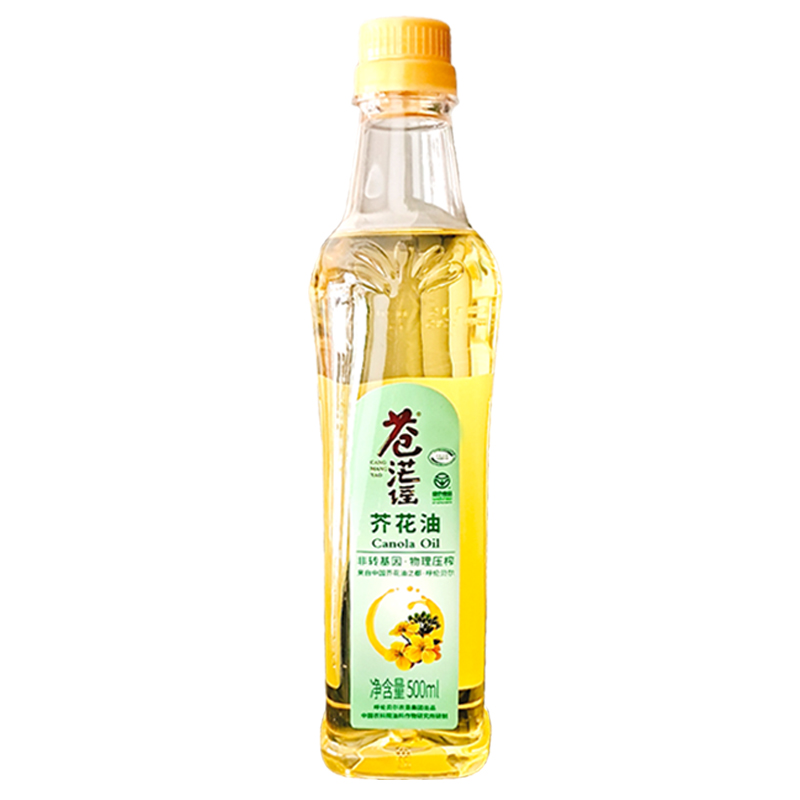 苍茫谣芥花油小瓶装纯菜油6X500ML非转基因压榨食用油 双低菜籽油 - 图3