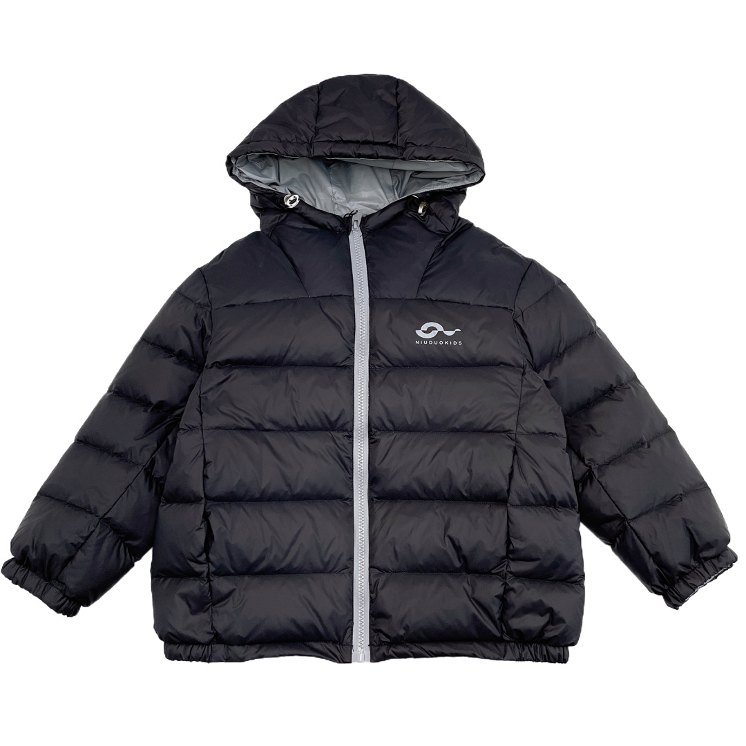 牛哆哆童装24冬新款儿童连帽羽绒服轻薄90白鸭绒男女童外套34251 - 图3