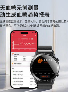 GT3血糖手表测尿酸血脂心率血压血氧通话运动手环健康健康手环