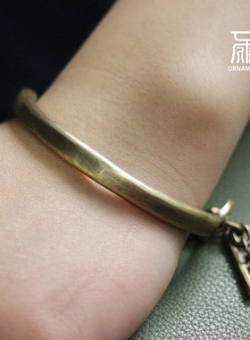 情侣手环手镯刻字925银手链实心