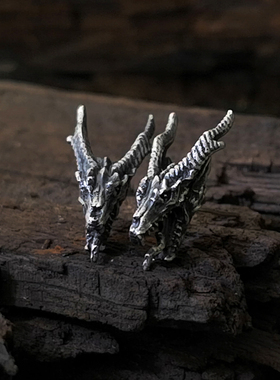 霸气生肖高档网红同款龙头耳钉