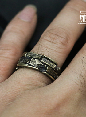 925纯银戒指环手工中国复古银饰