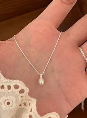 高级感轻奢蝴蝶结百搭项链女时尚经典S925镀银简约百搭锁骨链批发