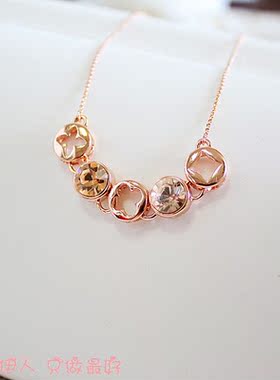 威妮华饰品比拉玫瑰金限量款项链