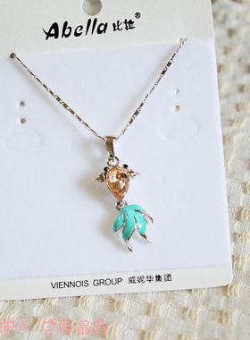 饰品银色水晶防过敏短链