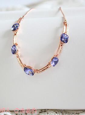 紫罗兰色双层短链