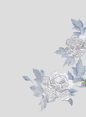 服装绣花旗袍汉服新中式来料刺绣个性化定制花型设计小批量加工