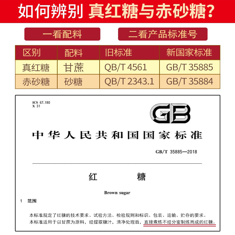 GB/T35885红糖粉甘蔗汁熬制纯正0添加蔗糖正宗手工老红糖非红糖块 - 图1