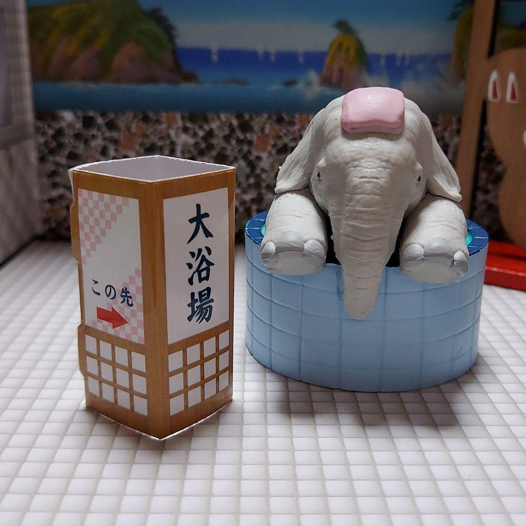悠闲泡澡的动物第二弹 日本 YELL正版扭蛋温泉澡堂泡澡动物摆件 - 图1