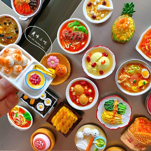 创意美食冰箱贴磁贴树脂食玩新款文创冰箱磁贴家居装饰送礼 - 图2