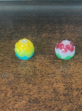 散珠串珠琉璃珠荷花炫彩多孔球配饰配件隔珠配珠可爱精致diy珠