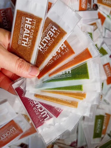 水果片包装袋 水果条英文包装袋 牛轧糖包装袋饼干袋糖果机封袋 - 图1