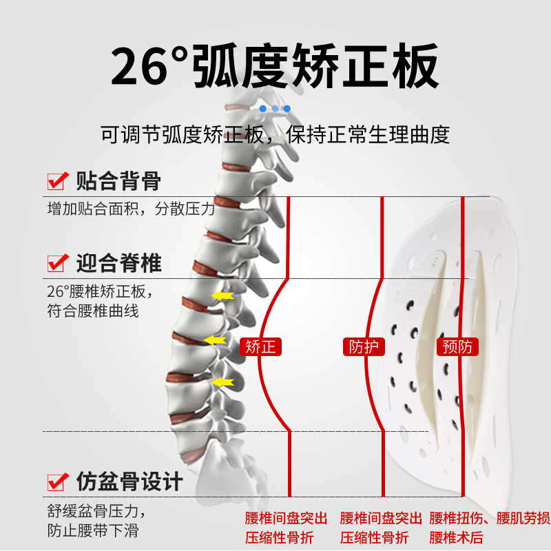 Ober护腰带腰肌劳损疼痛腰椎间盘突出固定腰托腰围子薄款透气男女 - 图0