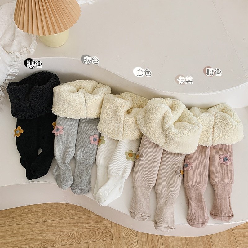冬季儿童加绒加厚连裤袜细竖条云朵绒保暖一体裤女宝宝大PP打底裤,淘宝优惠券,粉丝福利购,淘宝优惠卷