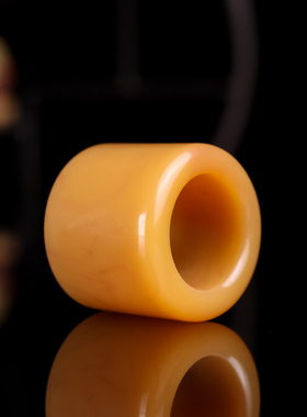 和田玉糖料扳指戒指男款