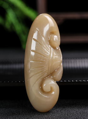 天然和田玉佛手如意手把件