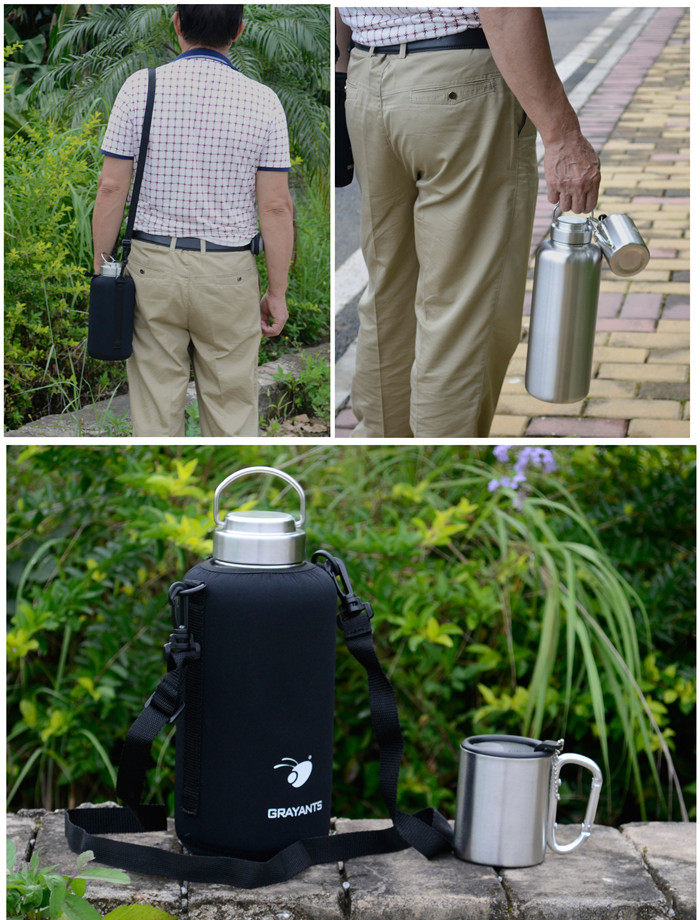 户外大容量加厚304不锈钢运动水壶旅游野营全钢水瓶单层水杯水壶,淘宝优惠券,粉丝福利购,淘宝优惠卷