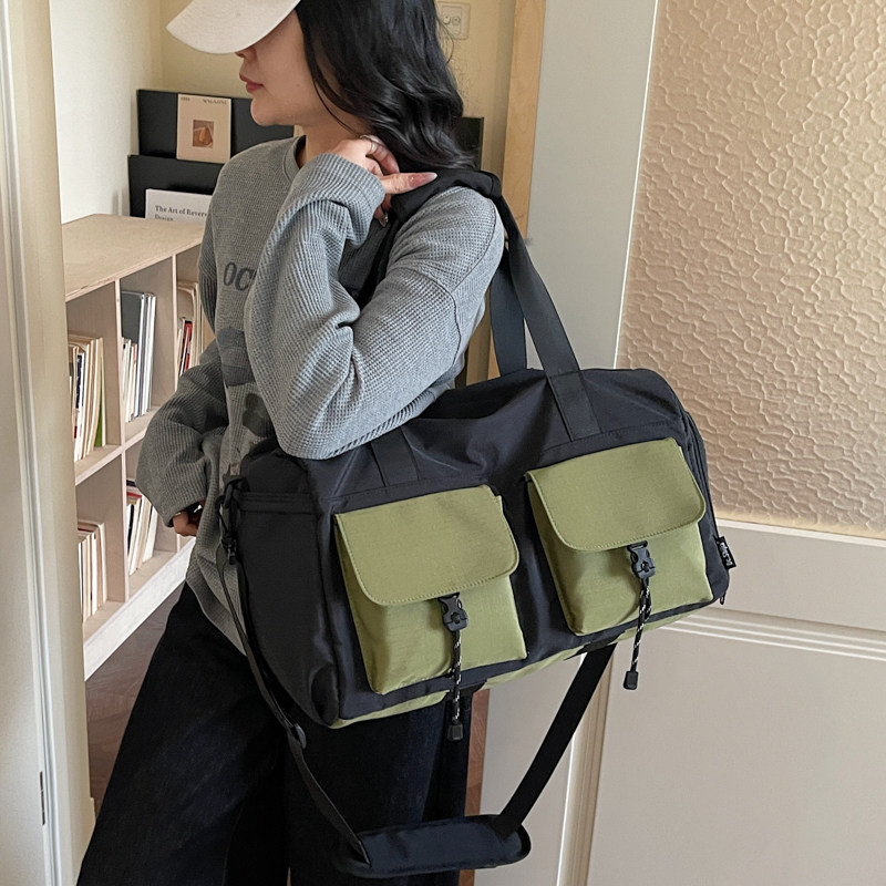 Short-distance business trip travel bag, large capacity, independent shoe position, casual commuting storage bag, dry and wet separation sports and fitness bag