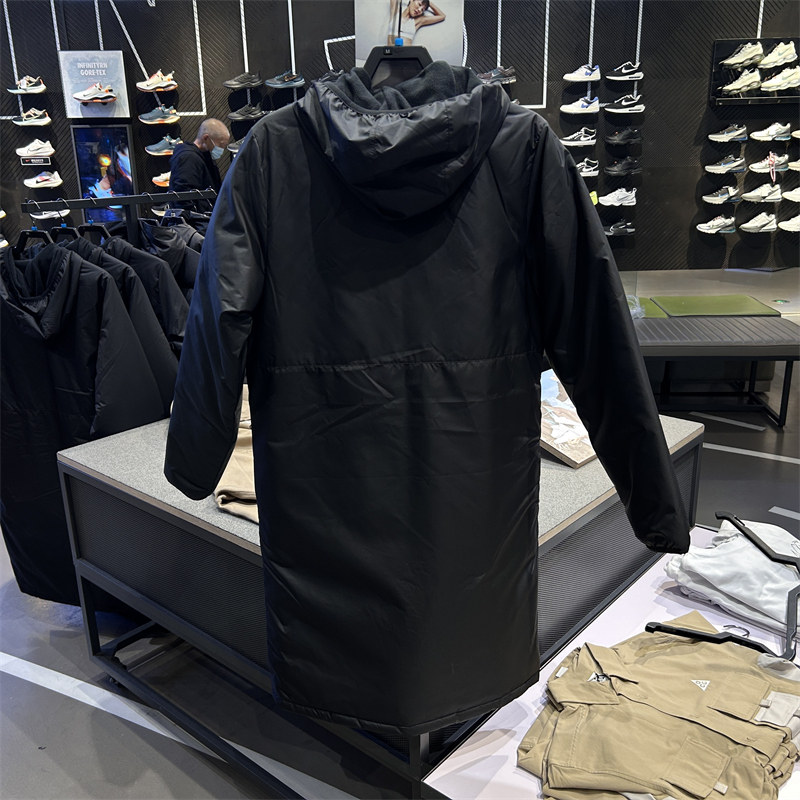 NIKE耐克男子冬季足球中长款连帽棉服防风保暖运动棉衣CW6767-010,淘宝优惠券,粉丝福利购,淘宝优惠卷