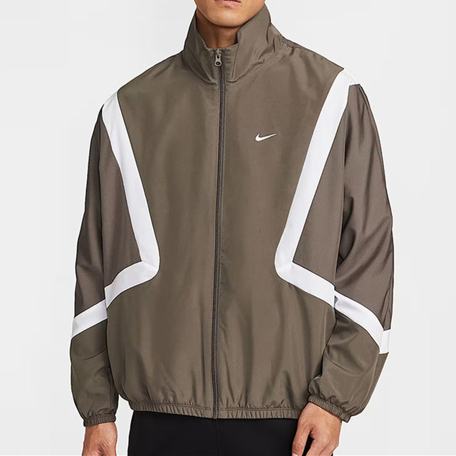 Counter ແທ້ຂອງ NIKE Nike ກິລາບາດເຈັບແລະຜູ້ຊາຍ stitching woven basketball jacket top IM3355-004