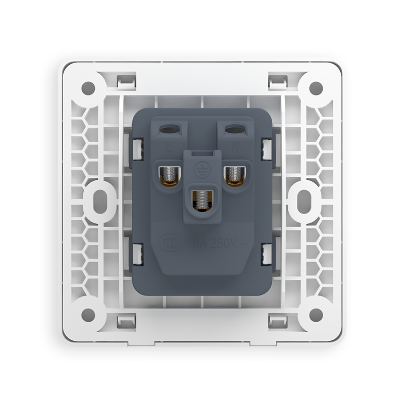 abb开关插座面板远致三孔10A插座AO203明净白色/灰色EG/金色CG - 图3
