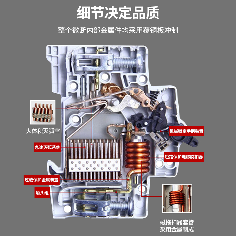 ABB空气开关1P2P3P4P全新家用总开关 官方授权店 原装正品断路器 - 图2