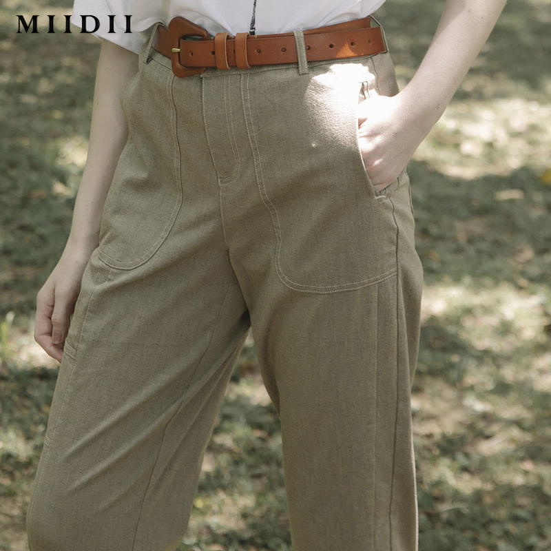 谜底/ miidii20春新品休闲工装裤 谜底休闲裤